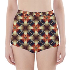 Kaleidoscope Image Background High-waisted Bikini Bottoms by Sapixe