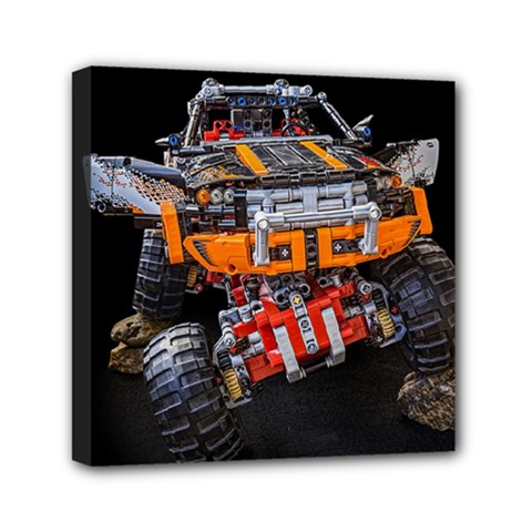 Monster Truck Lego Technic Technic Mini Canvas 6  X 6  (stretched) by Sapixe