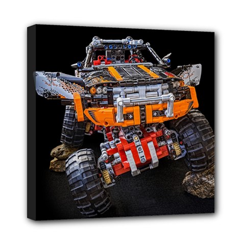 Monster Truck Lego Technic Technic Mini Canvas 8  X 8  (stretched) by Sapixe