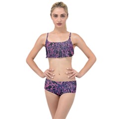 Fabric Textile Texture Macro Model Layered Top Bikini Set