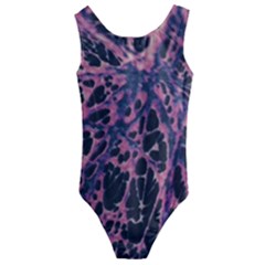 Fabric Textile Texture Macro Model Kids  Cut-out Back One Piece Swimsuit