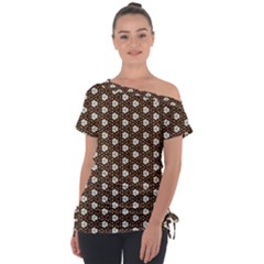 Texture Background Pattern Tie-up Tee