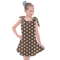 Texture Background Pattern Kids  Tie Up Tunic Dress by Sapixe