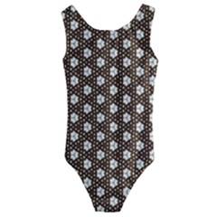 Texture Background Pattern Kids  Cut-out Back One Piece Swimsuit