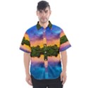 Sunset Color Evening Sky Evening Men s Short Sleeve Shirt View1