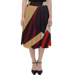 Fabric Textile Design Classic Midi Skirt by Sapixe