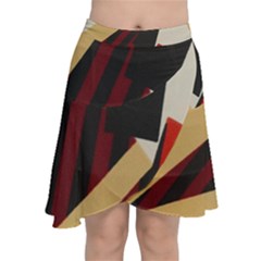 Fabric Textile Design Chiffon Wrap Front Skirt by Sapixe