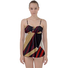 Fabric Textile Design Babydoll Tankini Set by Sapixe