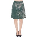 Angry Male Lion Pattern Graphics Kazakh Al Fabric Velvet High Waist Skirt View1