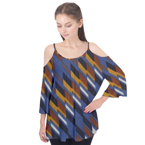 Colors Fabric Abstract Textile Flutter Tees by Sapixe