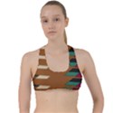 Fabric Textile Texture Abstract Criss Cross Racerback Sports Bra View1