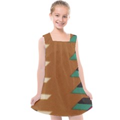 Fabric Textile Texture Abstract Kids  Cross Back Dress