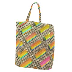 Colors Color Live Texture Macro Giant Grocery Tote by Sapixe