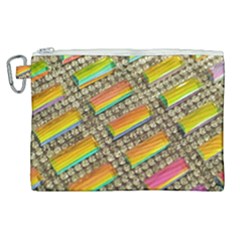 Colors Color Live Texture Macro Canvas Cosmetic Bag (xl) by Sapixe