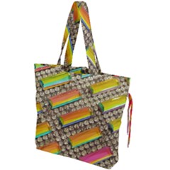 Colors Color Live Texture Macro Drawstring Tote Bag