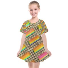 Colors Color Live Texture Macro Kids  Smock Dress by Sapixe