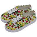 Rose Pattern Roses Background Image Kids  Classic Low Top Sneakers View2