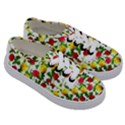 Rose Pattern Roses Background Image Kids  Classic Low Top Sneakers View3