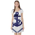 Anchor Chain Nautical Ocean Sea Short Sleeve Skater Dress View1