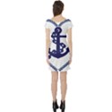 Anchor Chain Nautical Ocean Sea Short Sleeve Skater Dress View2