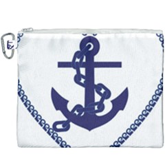 Anchor Chain Nautical Ocean Sea Canvas Cosmetic Bag (xxxl) by Sapixe