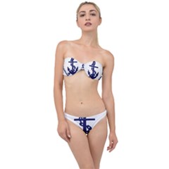 Anchor Chain Nautical Ocean Sea Classic Bandeau Bikini Set by Sapixe