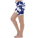 Anchor Chain Nautical Ocean Sea Lightweight Velour Yoga Shorts View2