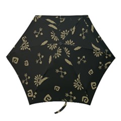 Pattern Seamless American Culture Mini Folding Umbrellas by Sapixe