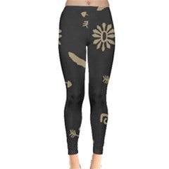 Pattern Seamless American Culture Leggings  by Sapixe