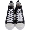 Pattern Seamless American Culture Women s Mid-Top Canvas Sneakers View1