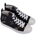 Pattern Seamless American Culture Women s Mid-Top Canvas Sneakers View3