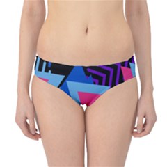 Memphis Pattern Geometric Abstract Hipster Bikini Bottoms by Sapixe