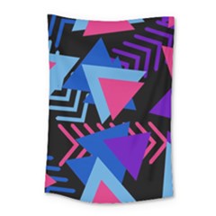 Memphis Pattern Geometric Abstract Small Tapestry