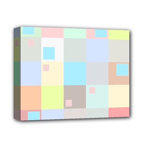 Pastel Diamonds Background Deluxe Canvas 14  X 11  (stretched) by Sapixe