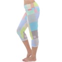 Pastel Diamonds Background Capri Yoga Leggings View2