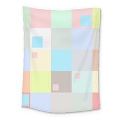 Pastel Diamonds Background Medium Tapestry by Sapixe