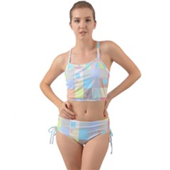 Pastel Diamonds Background Mini Tank Bikini Set by Sapixe