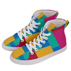 Background Abstract Men s Hi-top Skate Sneakers by Sapixe