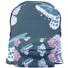 Butterfly Pattern Dead Death Rose Giant Full Print Backpack by Sapixe