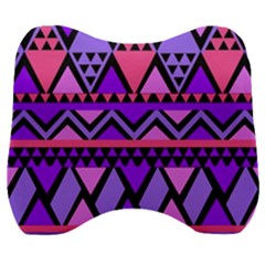 Seamless Purple Pink Pattern Velour Head Support Cushion