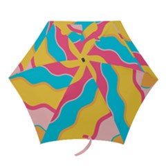 Cake Color Palette Painting Mini Folding Umbrellas by Sapixe