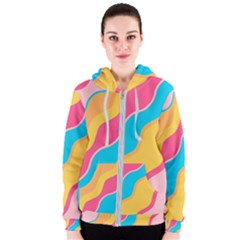 Cake Color Palette Painting Women s Zipper Hoodie by Sapixe