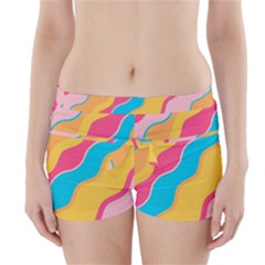 Cake Color Palette Painting Boyleg Bikini Wrap Bottoms by Sapixe