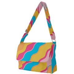 Cake Color Palette Painting Full Print Messenger Bag by Sapixe