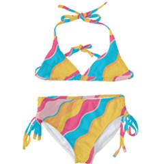 Cake Color Palette Painting Kids  Classic Bikini Set by Sapixe