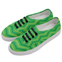 Green Background Abstract Women s Classic Low Top Sneakers by Sapixe