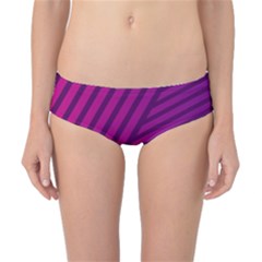 Pattern Lines Stripes Texture Classic Bikini Bottoms by Sapixe