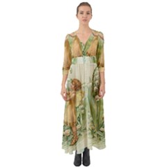 Fairy 1225819 1280 Button Up Boho Maxi Dress by vintage2030