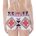 Ornament Stars Textile Crochet Boyleg Bikini Wrap Bottoms View2