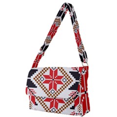 Ornament Stars Textile Crochet Full Print Messenger Bag by Sapixe